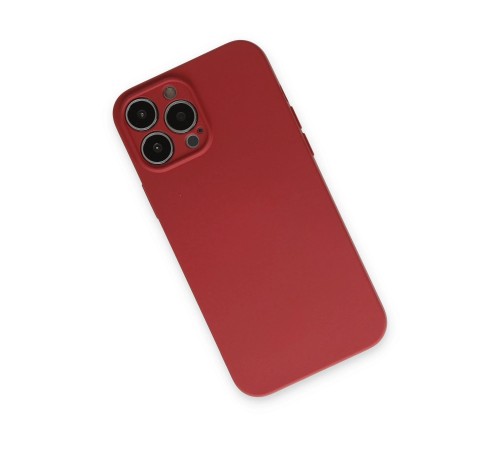 iPhone 13 Pro Kılıf Nano içi Kadife Silikon - Kiremit iPhone 13 Pro Kılıf Nano içi Kadife Silikon - Kiremit