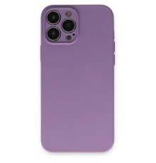 iPhone 13 Pro Kılıf Nano içi Kadife Silikon - Koyu Lila
