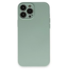 iPhone 13 Pro Kılıf Nano içi Kadife Silikon - Su Yeşili