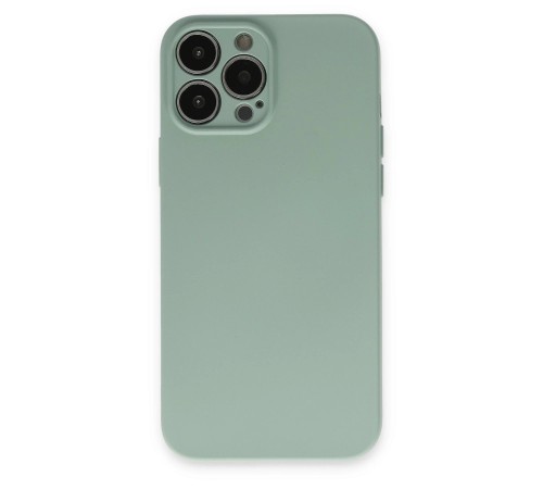 iPhone 13 Pro Kılıf Nano içi Kadife Silikon - Su Yeşili iPhone 13 Pro Kılıf Nano içi Kadife Silikon - Su Yeşili