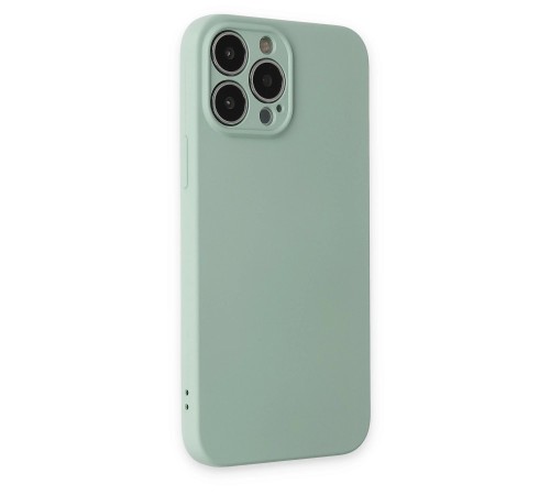 iPhone 13 Pro Kılıf Nano içi Kadife Silikon - Su Yeşili iPhone 13 Pro Kılıf Nano içi Kadife Silikon - Su Yeşili
