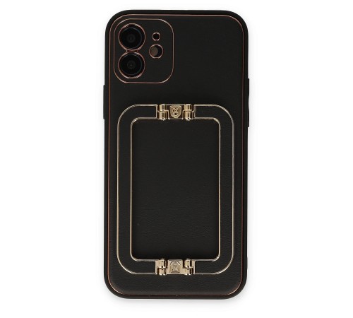 iPhone 12 Kılıf Coco Elit Kapak - Siyah iPhone 12 Kılıf Coco Elit Kapak - Siyah