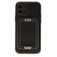 iPhone 12 Kılıf Coco Elit Kapak - Siyah