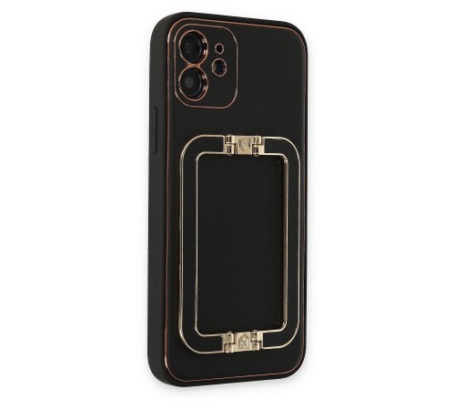 iPhone 12 Kılıf Coco Elit Kapak - Siyah iPhone 12 Kılıf Coco Elit Kapak - Siyah
