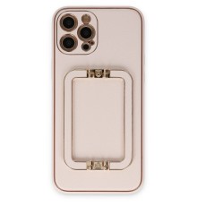 iPhone 12 Pro Kılıf Coco Elit Kapak - Pudra