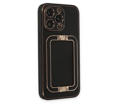 iPhone 13 Pro Kılıf Coco Elit Kapak - Siyah iPhone 13 Pro Kılıf Coco Elit Kapak - Siyah