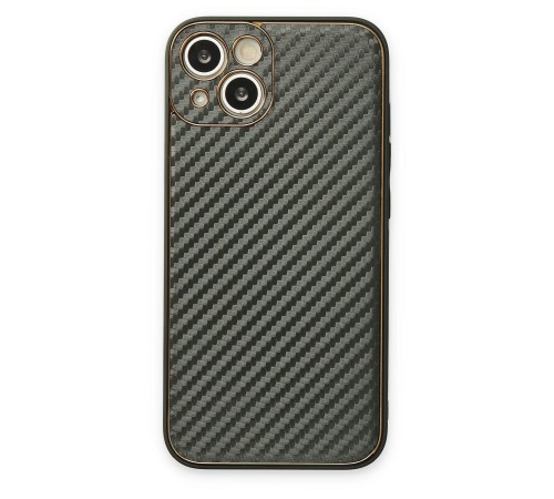 iPhone 13 Kılıf Coco Karbon Silikon - Füme iPhone 13 Kılıf Coco Karbon Silikon - Füme