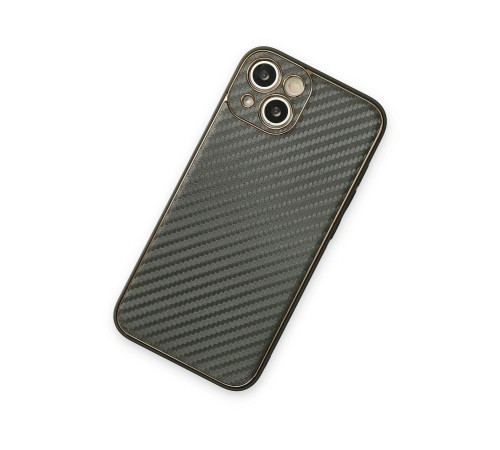 iPhone 13 Kılıf Coco Karbon Silikon - Füme iPhone 13 Kılıf Coco Karbon Silikon - Füme