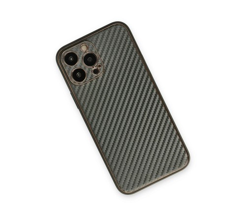iPhone 13 Pro Kılıf Coco Karbon Silikon - Füme iPhone 13 Pro Kılıf Coco Karbon Silikon - Füme