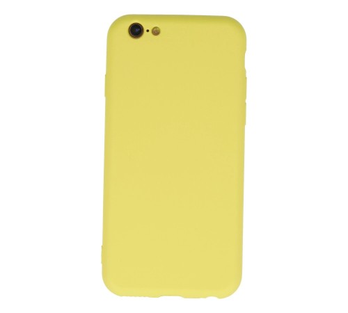 iPhone 6 Plus Kılıf Nano içi Kadife Silikon - Sarı iPhone 6 Plus Kılıf Nano içi Kadife Silikon - Sarı