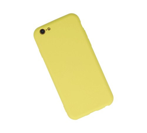 iPhone 6 Plus Kılıf Nano içi Kadife Silikon - Sarı iPhone 6 Plus Kılıf Nano içi Kadife Silikon - Sarı