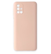 Samsung Galaxy M31S Kılıf Nano içi Kadife Silikon - Pudra