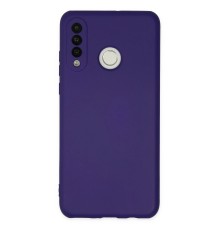 Huawei P30 Lite Kılıf Nano içi Kadife Silikon - Mor