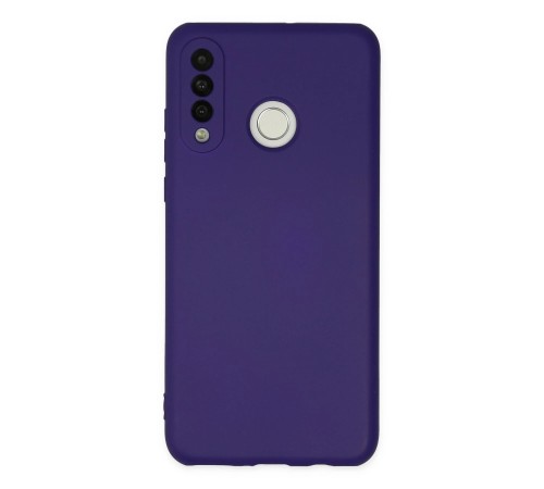 Huawei P30 Lite Kılıf Nano içi Kadife Silikon - Mor Huawei P30 Lite Kılıf Nano içi Kadife Silikon - Mor
