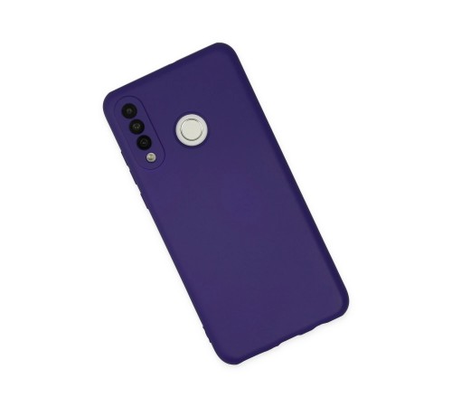 Huawei P30 Lite Kılıf Nano içi Kadife Silikon - Mor Huawei P30 Lite Kılıf Nano içi Kadife Silikon - Mor