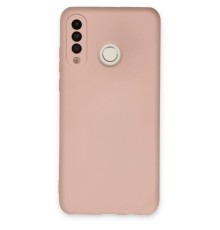 Huawei P30 Lite Kılıf Nano içi Kadife Silikon - Pudra