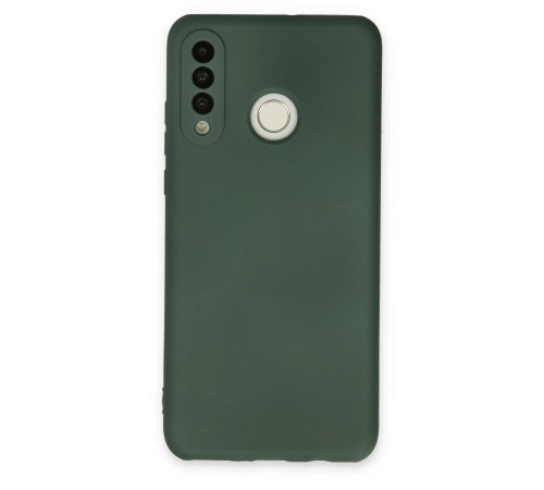 Huawei P30 Lite Kılıf Nano içi Kadife Silikon - Koyu Yeşil Huawei P30 Lite Kılıf Nano içi Kadife Silikon - Koyu Yeşil