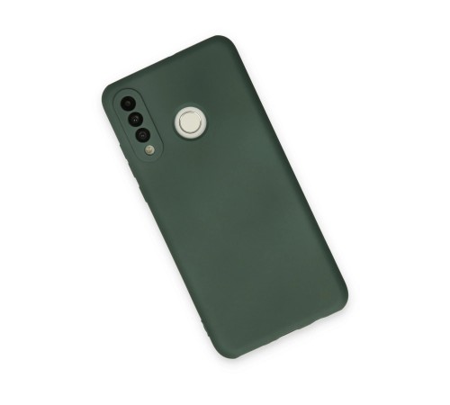 Huawei P30 Lite Kılıf Nano içi Kadife Silikon - Koyu Yeşil Huawei P30 Lite Kılıf Nano içi Kadife Silikon - Koyu Yeşil