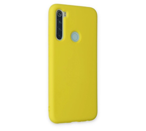 Xiaomi Redmi Note 8 Kılıf Nano içi Kadife Silikon - Sarı Xiaomi Redmi Note 8 Kılıf Nano içi Kadife Silikon - Sarı