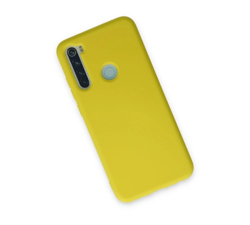 Xiaomi Redmi Note 8 Kılıf Nano içi Kadife Silikon - Sarı Xiaomi Redmi Note 8 Kılıf Nano içi Kadife Silikon - Sarı