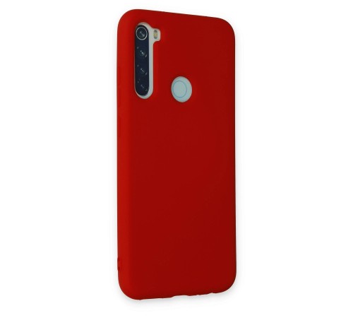 Xiaomi Redmi Note 8 Kılıf Nano içi Kadife Silikon - Kırmızı Xiaomi Redmi Note 8 Kılıf Nano içi Kadife Silikon - Kırmızı