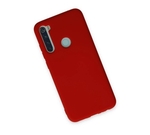 Xiaomi Redmi Note 8 Kılıf Nano içi Kadife Silikon - Kırmızı Xiaomi Redmi Note 8 Kılıf Nano içi Kadife Silikon - Kırmızı