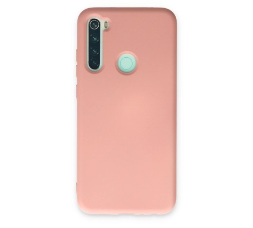 Xiaomi Redmi Note 8 Kılıf Nano içi Kadife Silikon - Pudra Xiaomi Redmi Note 8 Kılıf Nano içi Kadife Silikon - Pudra