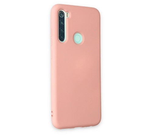 Xiaomi Redmi Note 8 Kılıf Nano içi Kadife Silikon - Pudra Xiaomi Redmi Note 8 Kılıf Nano içi Kadife Silikon - Pudra