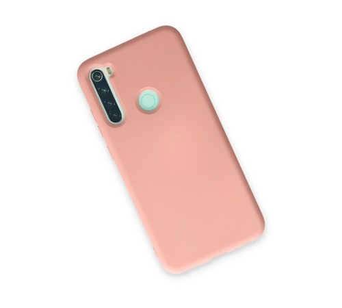 Xiaomi Redmi Note 8 Kılıf Nano içi Kadife Silikon - Pudra Xiaomi Redmi Note 8 Kılıf Nano içi Kadife Silikon - Pudra