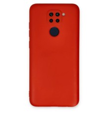 Xiaomi Redmi Note 9 Kılıf Nano içi Kadife Silikon - Kırmızı