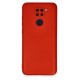 Xiaomi Redmi Note 9 Kılıf Nano içi Kadife Silikon - Kırmızı