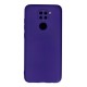 Xiaomi Redmi Note 9 Kılıf Nano içi Kadife Silikon - Mor