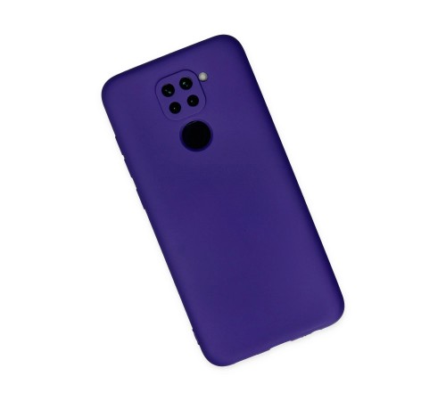 Xiaomi Redmi Note 9 Kılıf Nano içi Kadife Silikon - Mor Xiaomi Redmi Note 9 Kılıf Nano içi Kadife Silikon - Mor
