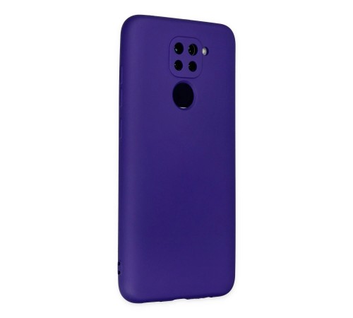 Xiaomi Redmi Note 9 Kılıf Nano içi Kadife Silikon - Mor Xiaomi Redmi Note 9 Kılıf Nano içi Kadife Silikon - Mor