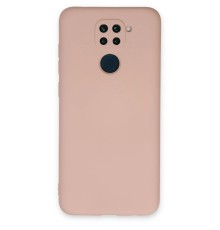 Xiaomi Redmi Note 9 Kılıf Nano içi Kadife Silikon - Pudra