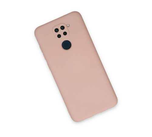 Xiaomi Redmi Note 9 Kılıf Nano içi Kadife Silikon - Pudra Xiaomi Redmi Note 9 Kılıf Nano içi Kadife Silikon - Pudra