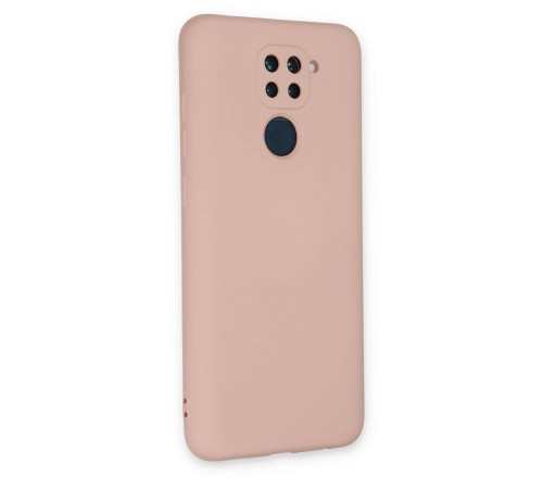 Xiaomi Redmi Note 9 Kılıf Nano içi Kadife Silikon - Pudra Xiaomi Redmi Note 9 Kılıf Nano içi Kadife Silikon - Pudra