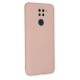 Xiaomi Redmi Note 9 Kılıf Nano içi Kadife Silikon - Pudra