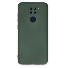 Xiaomi Redmi Note 9 Kılıf Nano içi Kadife Silikon - Koyu Yeşil