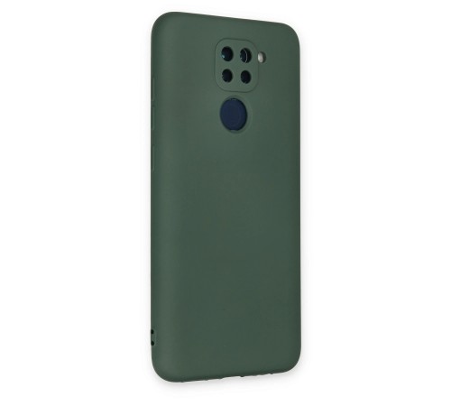Xiaomi Redmi Note 9 Kılıf Nano içi Kadife Silikon - Koyu Yeşil Xiaomi Redmi Note 9 Kılıf Nano içi Kadife Silikon - Koyu Yeşil