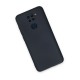 Xiaomi Redmi Note 9 Kılıf Nano içi Kadife Silikon - Lacivert