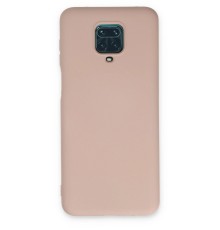 Xiaomi Redmi Note 9 Pro Kılıf Nano içi Kadife Silikon - Pudra