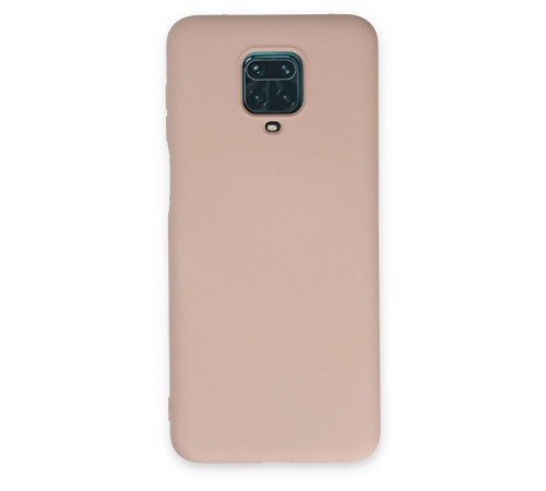 Xiaomi Redmi Note 9 Pro Kılıf Nano içi Kadife Silikon - Pudra Xiaomi Redmi Note 9 Pro Kılıf Nano içi Kadife Silikon - Pudra