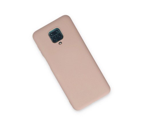 Xiaomi Redmi Note 9 Pro Kılıf Nano içi Kadife Silikon - Pudra Xiaomi Redmi Note 9 Pro Kılıf Nano içi Kadife Silikon - Pudra