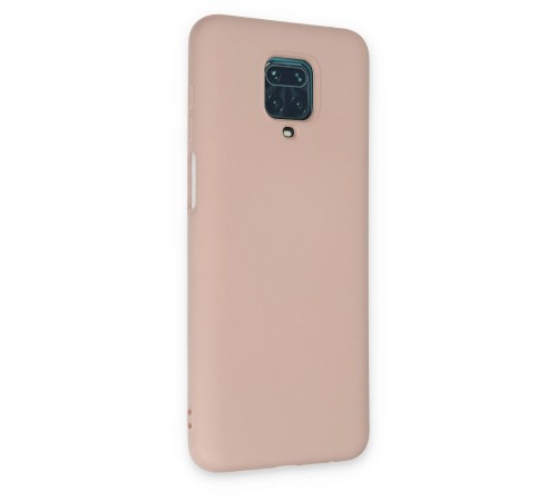 Xiaomi Redmi Note 9 Pro Kılıf Nano içi Kadife Silikon - Pudra Xiaomi Redmi Note 9 Pro Kılıf Nano içi Kadife Silikon - Pudra