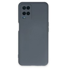 Oppo A54 4G Kılıf Nano içi Kadife Silikon - Gri