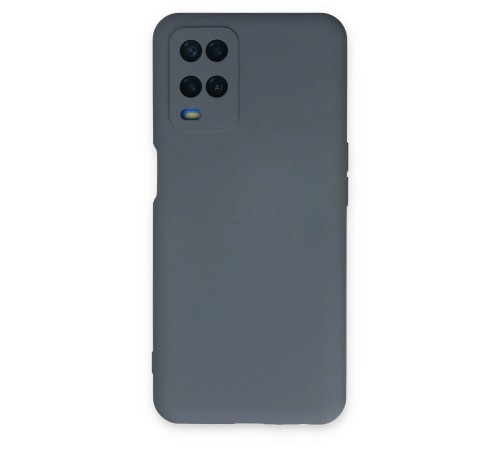 Oppo A54 4G Kılıf Nano içi Kadife Silikon - Gri Oppo A54 4G Kılıf Nano içi Kadife Silikon - Gri