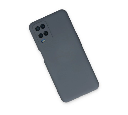 Oppo A54 4G Kılıf Nano içi Kadife Silikon - Gri Oppo A54 4G Kılıf Nano içi Kadife Silikon - Gri
