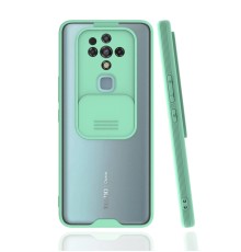 Tecno Camon 16 Kılıf Platin Kamera Koruma Silikon - Açık Yeşil