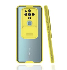 Tecno Camon 16 Kılıf Platin Kamera Koruma Silikon - Sarı
